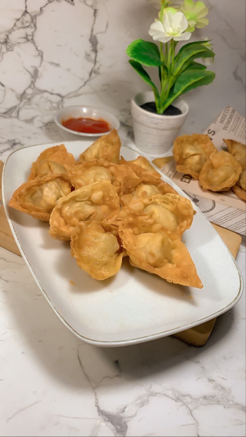 Pangsit goreng ayam Harum Frozen Snack